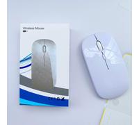 Souris optique sans fil pour tablette PC,iPad Air,Samsung Tab,Huawei,Xiaomi,téléphone Android,Windows,batterie silencieuse - Type white