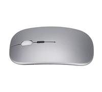 Souris Optique sans Fil, Souris de Chargement D'ordinateur à Commutateur Silencieux, Conception de Régulation DPI à Trois Niveaux, Lumières Colorées, Plus Cool (Argent)