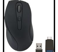 Souris Optique Sans Fil SPEEDLINK SL-630004-RRBK, 1600 DPI, 6 Boutons Programmables, 2.4 GHz, Portée 10m, Batterie Li-Ion 500mAh, USB Type-C, Noire, Windows
