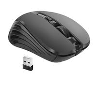 LinQ Souris optique sans fil Ultra précise 1600 DPI – Récepteur USB 2.4G, portée 10m – Noir