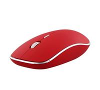 Souris optique - TNB - RUBBY - 1600dpi - Sans fil - Rouge/Silver