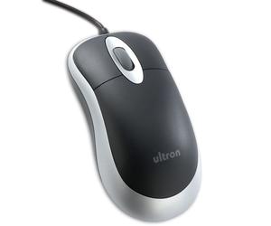 Souris Optique USB Ultron UM-100 - 800 DPI - 3 Boutons Programmables - Interface USB Type-A - Plug and Play - Dimensions 62x120x40mm