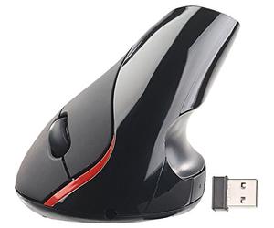 Souris optique USB verticale et ergonomique 1600 dpi 5 boutons - Sans fil