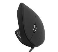 Souris optique verticale ergonomique filaire USB pour gaucher, 800/1200/1600 DPI, pour Win 8/Win10, pour jeux de bureau (noir)