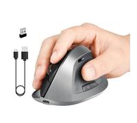 Souris optique verticale ergonomique sans fil, Rechargeable par USB, 1600 GHz, 2.4 DPI, M17F