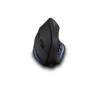 Souris optique verticale ergonomique sans fil Zelotes 2,4 GHz, 2400 DPI, rechargeable, 6 boutons