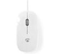Souris PC Filaire - Nedis 1000 PPP 3 Boutons Blanc