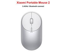 souris Portable Mi 2, 4 dpi, 4000, 2400, 1800, 1200, Bluetooth, RF2.4, Aluminium, métal ABS, Windows 10, Android et Mac, nouveau et Original