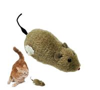 souris pour chat, souris de course à remonter Souris de course mécanique en | Interactif interactifs amusants pour chat, autopropulsés, sans piles, aucun assemblage requis, pour attraper l Gris
