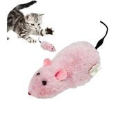 Souris pour chat - Souris en peluche à remonter, jouet de chasse interactif | Mousestoy de course mécanique - Jouet mobile réaliste - Chasses en peluche polyvalentes pour chatons, chats d'intérieur