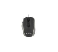 - Souris - pour droitiers - optique - 6 boutons - filaire - USB - argent
