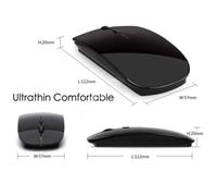 Souris pour PC DELL USB Sans Fil Ultra Plate Universelle Capteur Optique 3 Boutons Ordinateur (NOIR) YY17