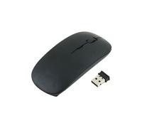 Souris pour PC MSI USB Sans Fil Ultra Plate Universelle Capteur Optique 3 Boutons Ordinateur (NOIR)