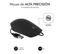 Subblim Souris professionnelle SUBMO-B2BS001 silencieuse ambidextre USB Type-A optique 1200 DPI