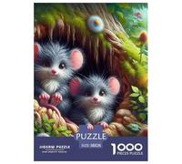Souris, Puzzle De 1000 Pièces, Activité Cérébrale Immersive Améliorant Observation Raisonnement Et Endurance, Moment Agréable pour Se Détendre Ou Se Challenger, Adapté Aux 12 Ans Et Plus, 38x26cm/100