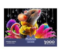 Souris, Puzzle De 1000 Pièces, Passe-Temps Stimulant Combinant Apprentissage Et Amusement, Idéal pour Se Concentrer Tout en Se Relaxant, Adapté Aux 12 Ans Et Plus, 52x38cm/1000pcs