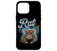 Souris Rat Vintage 90s Rétro Drôle Amoureux Rat Souris 80's Rongeurs Coque pour iPhone 16 Pro Max