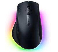 Razer Pro Click V2 - Souris Ergonomique sans Fil - Assistance IA - Capteur Optique 30K - Autonomie de 3,5 Mois (14 Zones Chroma RGB, molette de Souris HyperScroll inclinable) Noir