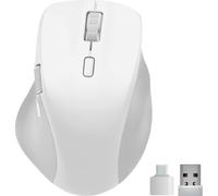 Speedlink Souris sans fil Libera Silent – clic silencieux, molette au pouce, 3200 DPI, blanc