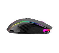 Souris REDRAGON M910-KS Ranger RF Wireless + USB Type-C, 9 boutons, 1000 Hz, Noir, 10M clics, Batterie/Câble, Câble 1.8m, 124.5x72.4x39.8mm, 139g