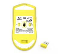 Redragon M918AK Souris de jeu sans fil à 3 modes, souris légère 55 G 26 K DPI avec prise en main ergonomique naturelle, boutons programmables complets, logiciel prend en charge les claviers DIY et DPI