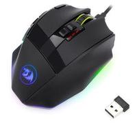Souris Redragon Sniper Pro RED-M801P-RGB Filaire Jeux USB 9 Boutons Noir Noir G