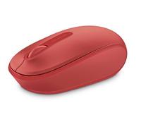 Souris mobile sans fil Microsoft 1850 - Souris - droitiers et gauchers - optique - 3 boutons - sans fil - 2.4 GHz - récepteur sans fil USB - rouge flamme