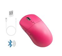 Souris sans fil 2.4G M348, Rechargeable, 500mAh, Compatible Bluetooth, pour Gamer, pour ordinateur portable, ordinateur portable, iPad, tablette Rose Red