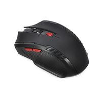 Souris sans fil 2.4G récepteur USB 6 boutons souris optique sans fil professionnelle souris à défilement droit USB pour ordinateur portable Gamer Black