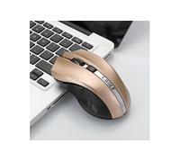 Souris Sans Fil 5 Boutons 2000 DPI Silencieuse Pour Gaming Et Bureau Rouge