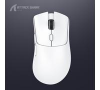 Souris sans fil Attack Shark R1 (blanche), souris de jeu Bluetooth, capteur PAW3311, taux de retour