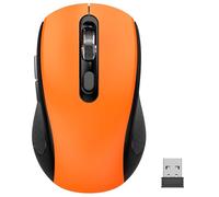 Souris sans fil avec boutons latéraux pour ordinateurs portables, PC, Chromebook, Mac, MacBook, souris silencieuse avec récepteur USB Nano 2400 DPI Molette de défilement antidérapante 6 boutons
