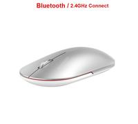 Souris sans fil avec connexion USB Bluetooth de 1000DPI 2,4 GHz, 2 modes, souris de jeu pour ordinateur portable et de bureau, option sourdine optique