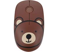 Souris sans Fil avec Récepteur Nano USB 2,4Ghz, Souris sans Fil avec Clic Silencieux, 1600DPI, 3 Boutons Clic Silencieuse, Mouse Wireless Plug&Play, Design Fin et Léger à Transporter (Ours).[V1219]