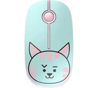 Souris sans Fil avec Récepteur Nano USB 2,4Ghz, Souris sans Fil avec Clic Silencieux, 1600DPI, 3 Boutons Clic Silencieuse, Mouse Wireless Plug&Play, Design Fin et Léger à Transporter (Chat)