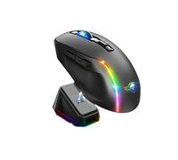 Souris sans fil avec socle de recharge - Noir - Gaming - ELITE-M50 - LED - Personnalisable - Boutons programmables
