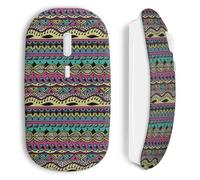 Souris Sans Fil Aztec style colorful