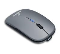 Souris - Sans fil - BLUESTORK - M-WL-OFF105 - Silencieuse - Bluetooth ou dongle 2,4 GHz - Gris/Noir