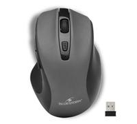 Bluestork Souris sans fil M-WL-OFF75 — Bluetooth & USB 2.4 GHz, rechargeable, ambidextre (Grise)