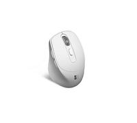 Souris sans fil Bluetooth Comfort Ergo Dual USB 2.4 GHz 2400 dpi 5 boutons droitier couleur blanche