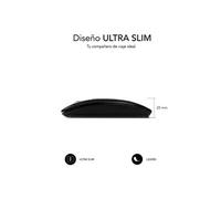 Souris sans fil Bluetooth double plate - batterie rechargeable - jusqu'à 1600 DPI