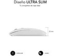 Souris sans fil Bluetooth double plate Subblim/Batterie rechargeable/Jusqu'à 1600 DPI/Blanc Blanc G