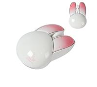 Souris sans fil Bluetooth en forme de lapin mignon - Silencieuse - USB - Optique silencieuse - Pour ordinateur de bureau - Pour PC, ordinateur de bureau, iPad, Mac, MacBook Air Pro, Dell, HP,