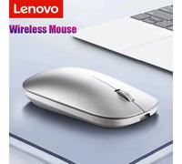 Souris sans fil Bluetooth Lenovo 2.4G, double mode, DPI réglable, rechargeable par Type-C, silencieuse, ergonomique, portable, souris de bureau 2026 Green apple green