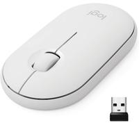 Souris sans fil Bluetooth Logitech Pebble M350 (Blanc)