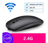 Souris sans fil Bluetooth pour Samsung Galaxy Tab S8 Ultra 14.6 S8 + SM-X900 S7 Plus 12.4 S7 + Ordinateur portable Souris silencieuse aste Souris - Type Wireless Black