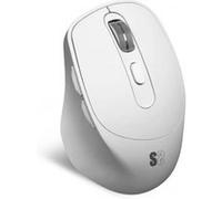 Souris sans fil Bluetooth Subblim Comfort Ergo Dual USB 2.4 GHz 2400 dpi 5 boutons droitier couleur blanche