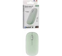Souris Bluetooth T'nB MWCOLORGN Vert Ambidextre 1200 DPI - 3 Boutons Programmables, Roulette, Récepteur USB Type-A, Pile AA Incluse, Compatible Windows/macOS