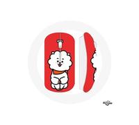 Souris Sans Fil BTS Bangtan Garçons BT21 RJ de Jin Fond Rouge ()