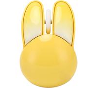 Souris sans Fil Cute Bunny,Souris Optique Portable 2,4 G avec DPI Réglable,Souris sans Fil Petite Souris Silencieuse pour Ordinateur Portable,Ordinateur de Bureau (Jaune)